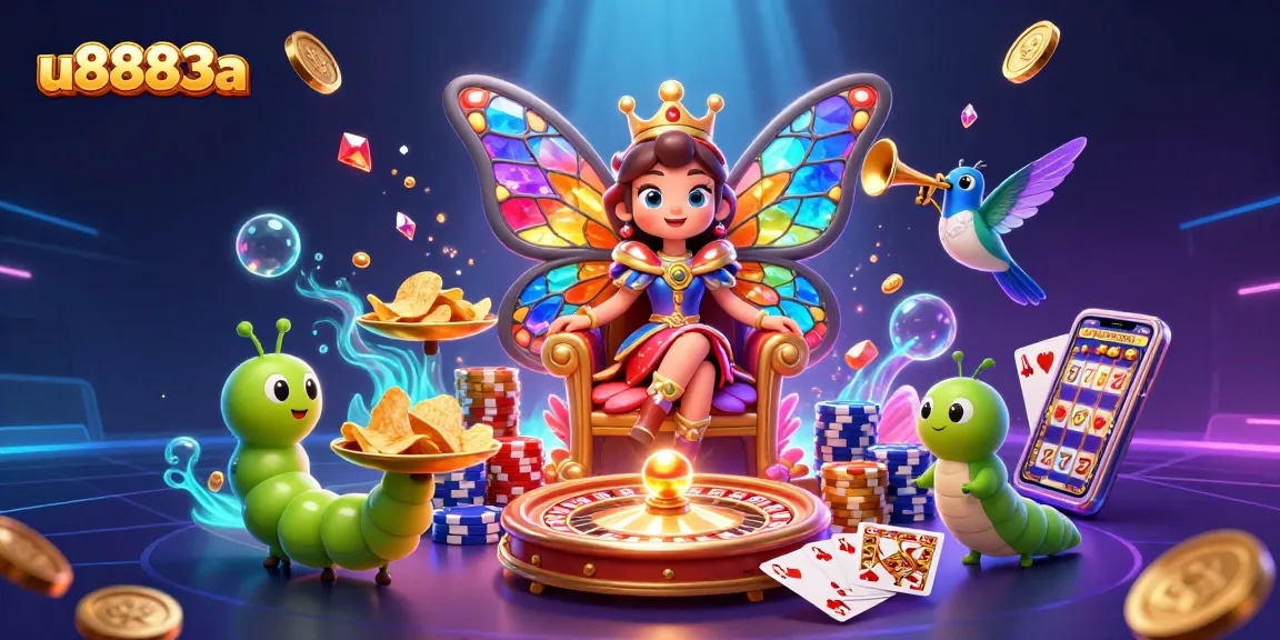 Experience thrilling gameplay and a fantastical scene in u8883a's vibrant casino universe.