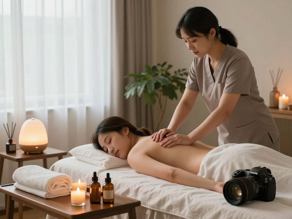 Experience relaxation with premium 파주출장마사지 in a serene home spa setting.